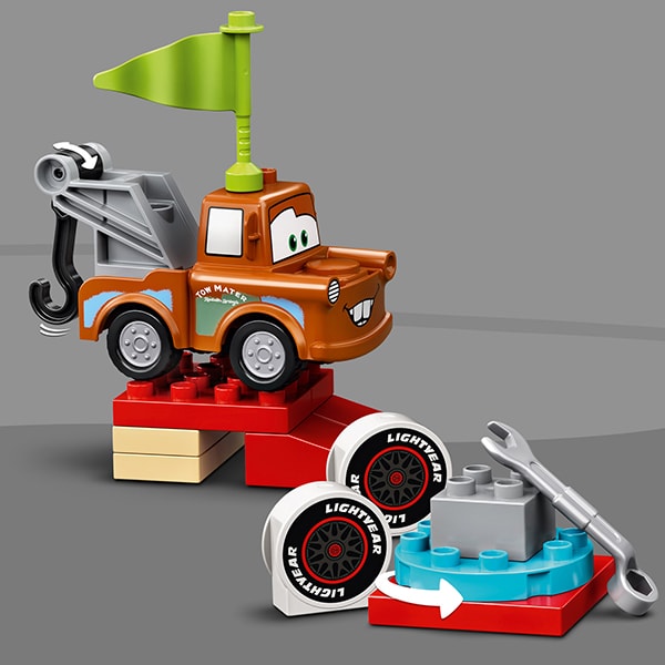 beneficial two Gallantry LEGO Duplo: Ziua cursei lui Fulger McQueen 10924, 2 ani+, 42 piese