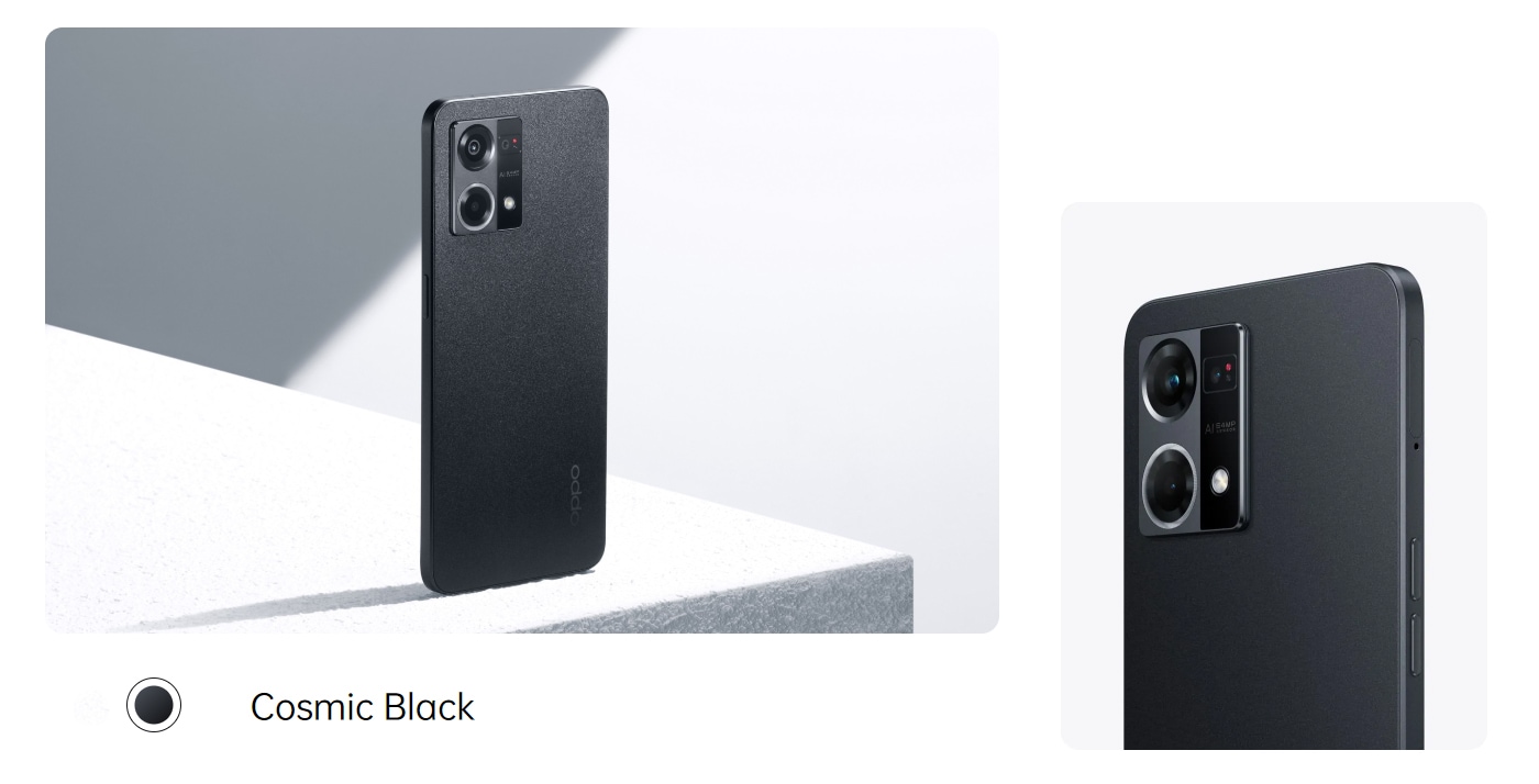 Telefon OPPO Reno7, 128GB, 8GB RAM, Dual SIM, Cosmic Black