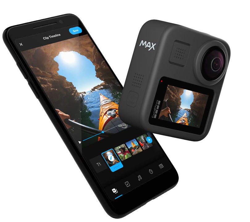 Camera Video Sport Gopro Max 360 5 6k Wi Fi Gps Negru