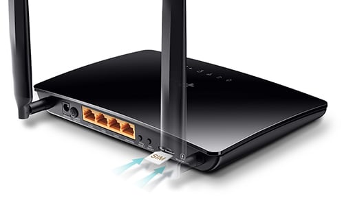 Ale Metal line insurance Router Wireless 4G LTE TP-LINK TL-MR150, Single-Band 300 Mbps, Micro SIM,  negru