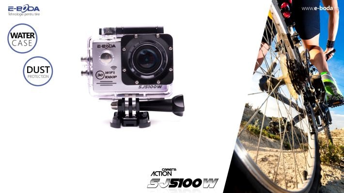 traffic alliance zero Camera video sport E-BODA SJ5100W, Full HD, WI-FI, argintiu