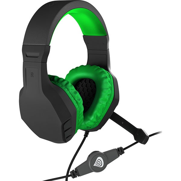 Casti Gaming NATEC Genesis Argon 200, stereo, 3.5mm, verde