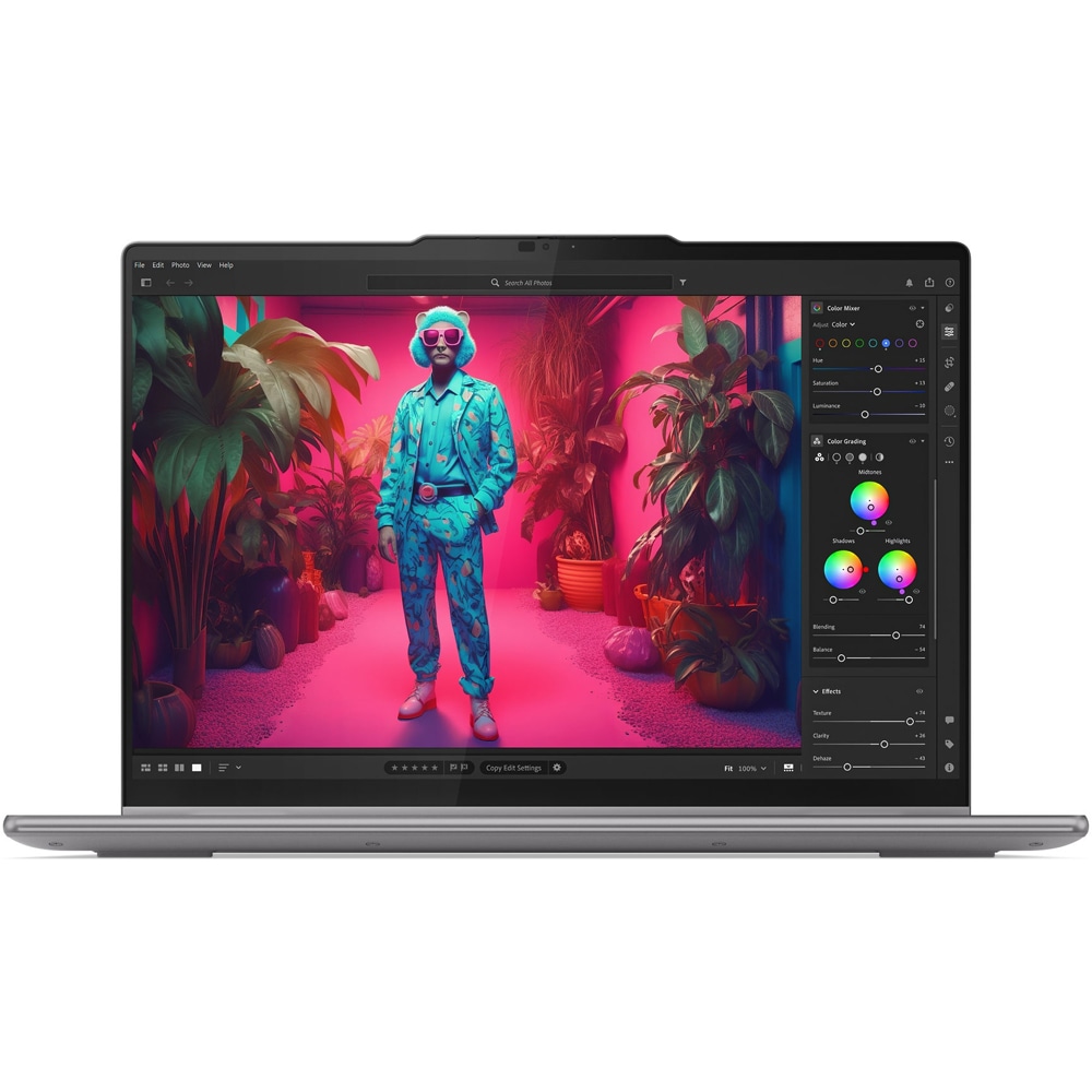 Laptop 2 in 1 LENOVO Yoga 7 14AHP9, AMD Ryzen 7 8840HS pana la 5.1GHz, 14" WUXGA Touch, 16GB, 1TB, AMD Radeon, Windows 11 Home, Arctic Grey
