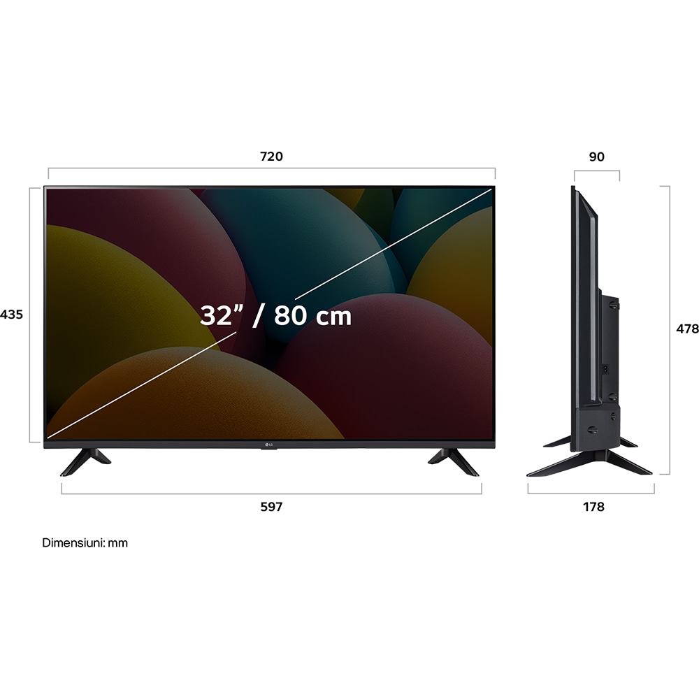 Televizor LED Smart 32LR60006LA, FullHD, HDR, 80cm