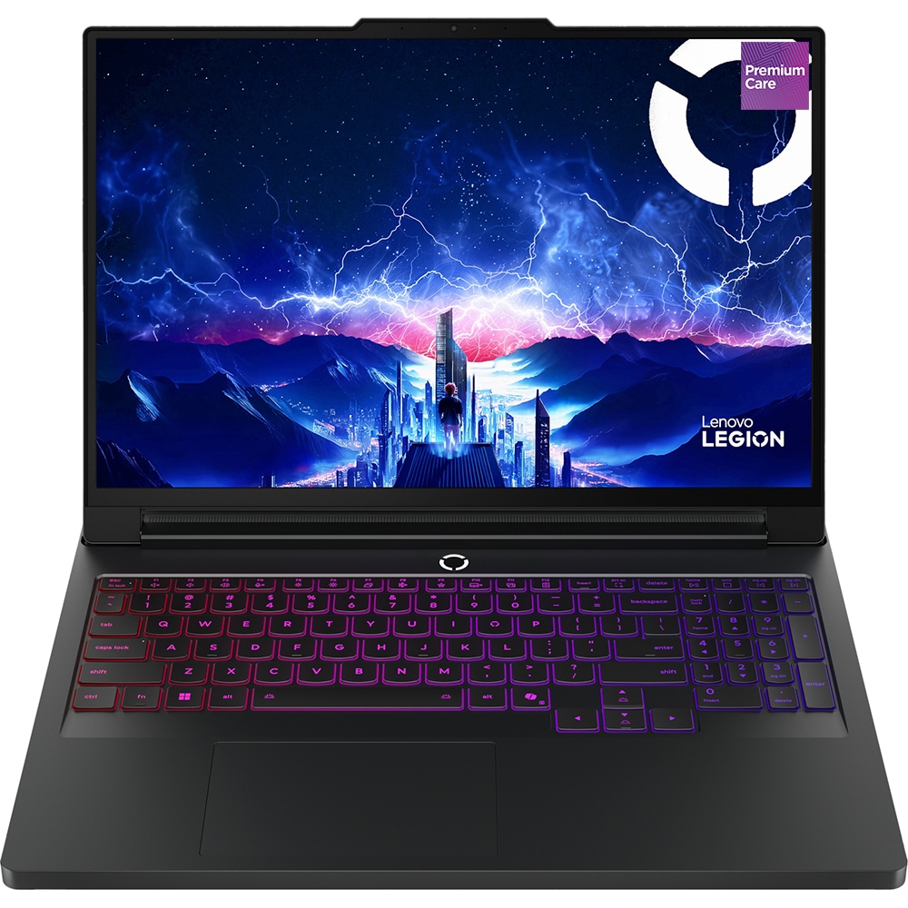 Laptop Gaming LENOVO Legion Pro 7 16IAX10H, Intel Core Ultra 9 275HX pana la 5.4GHz, 16" WQXGA, 64GB, 1TB, NVIDIA GeForce RTX 5080 16GB, Free Dos, Eclipse Black