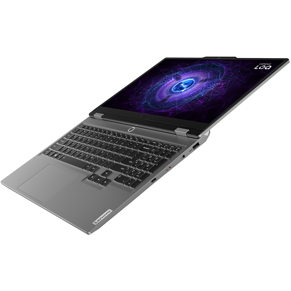 Laptop gaming LENOVO LOQ 15IRX9, Intel Core i7-13650HX pana la 4.9Ghz, 15.6" Full HD, 24GB, SSD 1TB, NVIDIA GeForce RTX 3050 6GB, Free DOS, gri