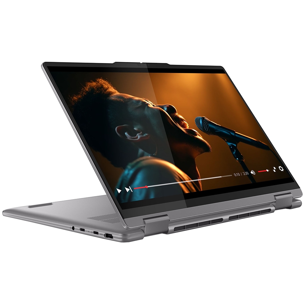 Laptop 2 in 1 LENOVO Yoga 7 14AHP9, AMD Ryzen 7 8840HS pana la 5.1GHz, 14" WUXGA Touch, 16GB, 1TB, AMD Radeon, Windows 11 Home, Arctic Grey
