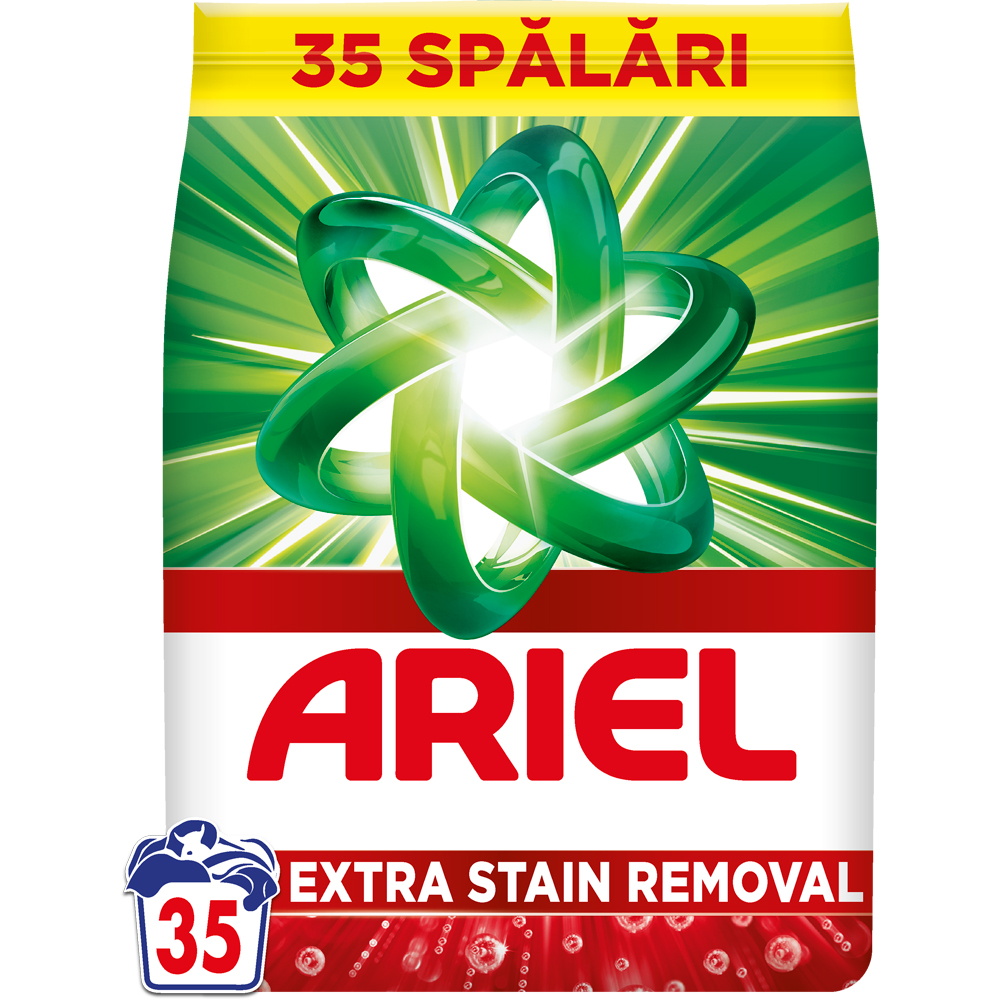 Detergent automat ARIEL Extra Stain removal, 2.275 kg, 35 spalari