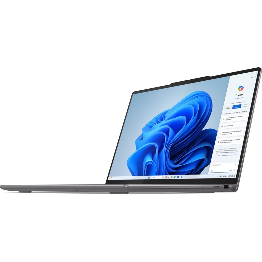 Laptop 2 in 1 LENOVO Yoga 7 14AHP9, AMD Ryzen 7 8840HS pana la 5.1GHz, 14" WUXGA Touch, 16GB, 1TB, AMD Radeon, Windows 11 Home, Arctic Grey