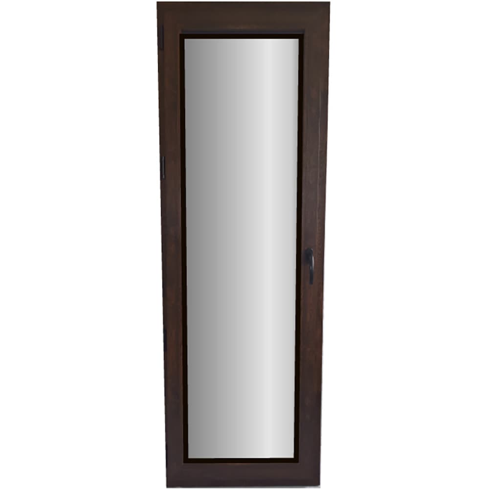 Usa exterior FENSTERWELT, cu geam, 6 camere, stanga, PVC, 76 x 205 cm, nuc