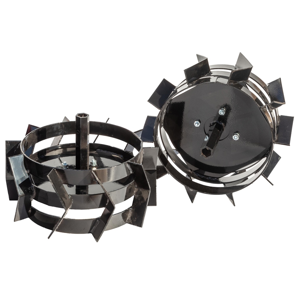 Roti metalice motocultor, 40 cm, negru