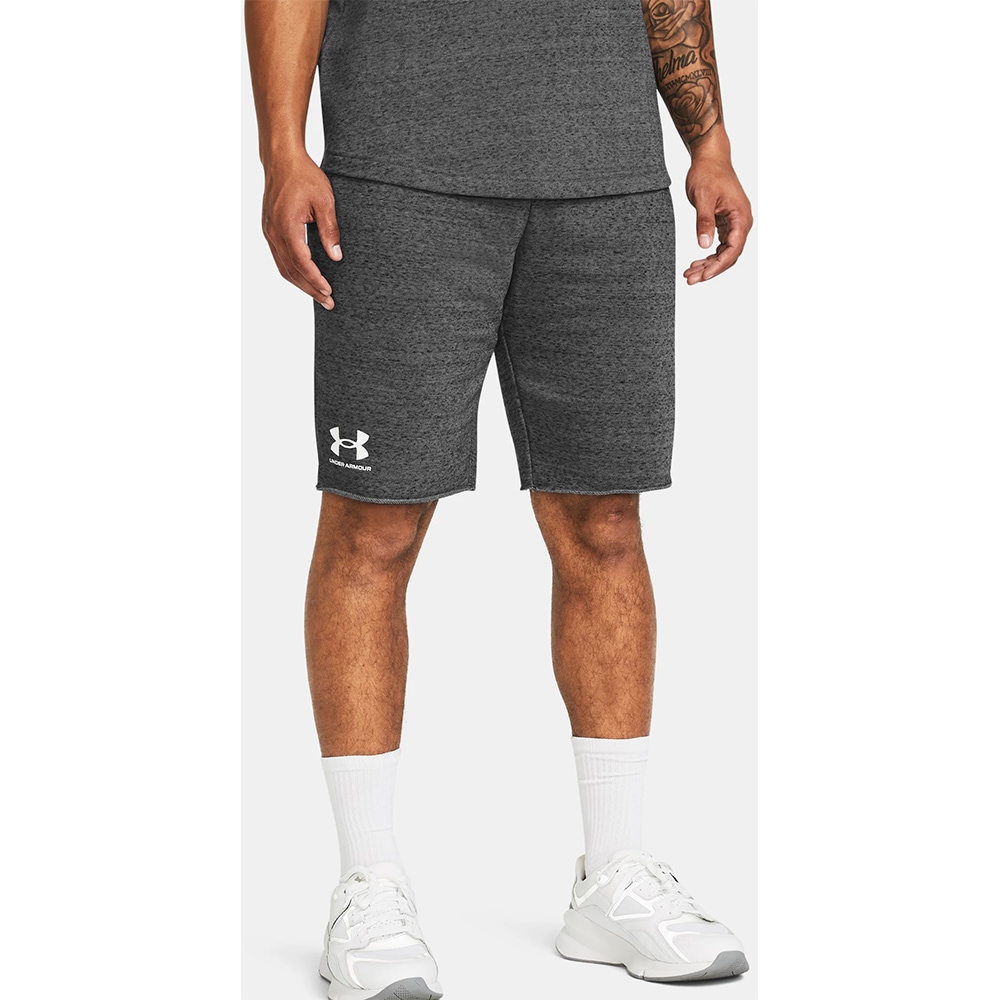 Pantaloni scurti barbati UNDER ARMOUR UA Rival Terry Short, marimea L, gri