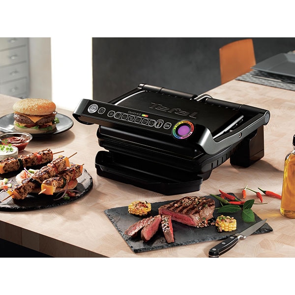 Gratar electric TEFAL OptiGrill+ Snacking&Baking GC714834, 2000W, 6 programe automate, negru
