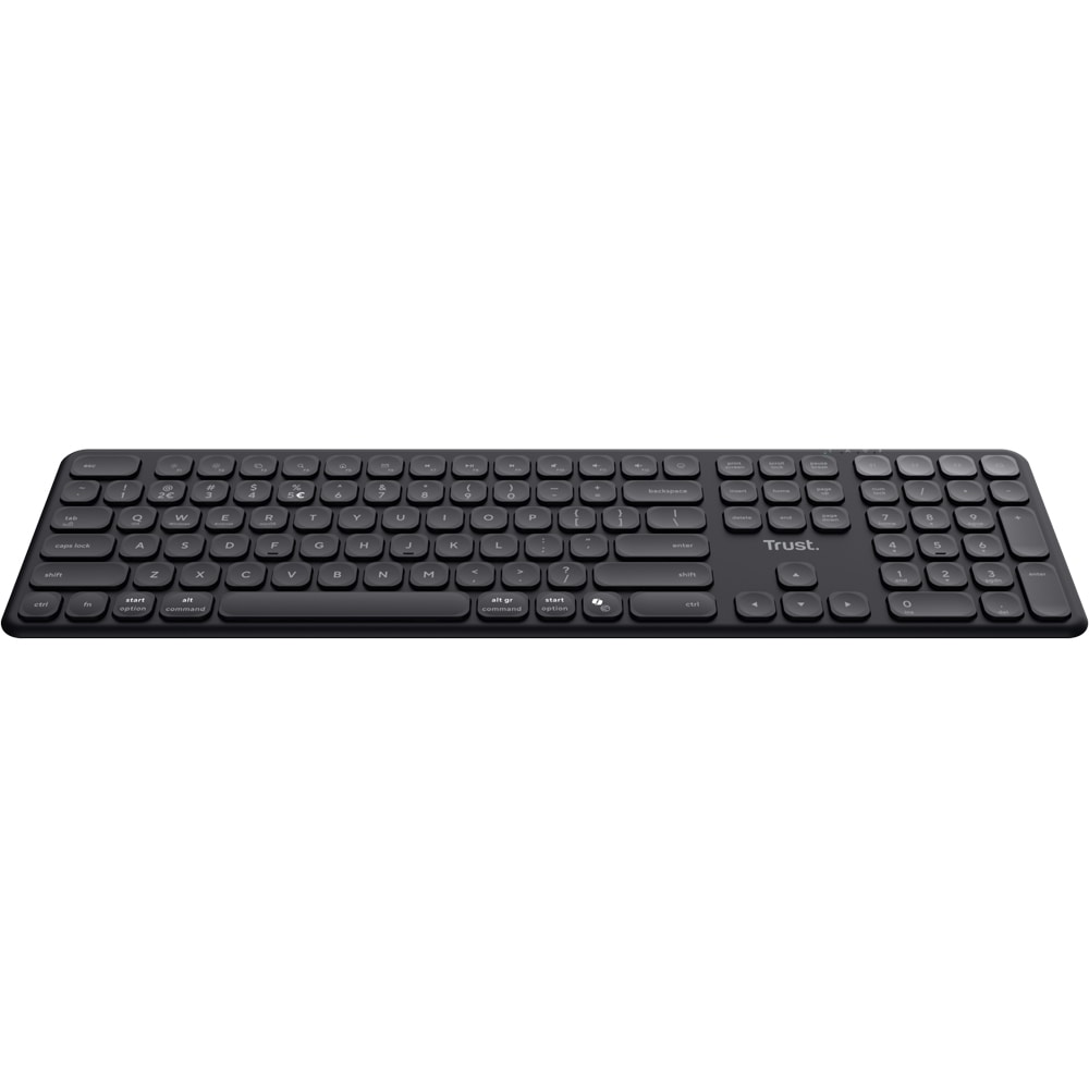 Tastatura wireless TRUST Vaiya 25511, USB, Bluetooth, negru