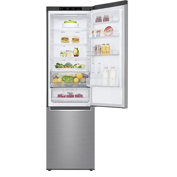 Combina frigorifica LG GBB62PZJZN, No Frost, 384 l, H 203 cm, Clasa E, argintiu