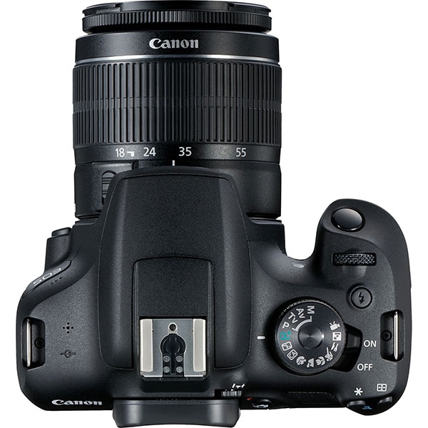 Aparat foto DSLR CANON EOS 2000D 24.1 MP, Wi-Fi, negru + Obiectiv 18-55mm IS SE