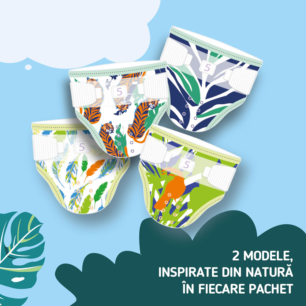 Scutece PUFIES Fashion&Nature Maxi nr 4, Unisex, 9-14 kg, 162 buc