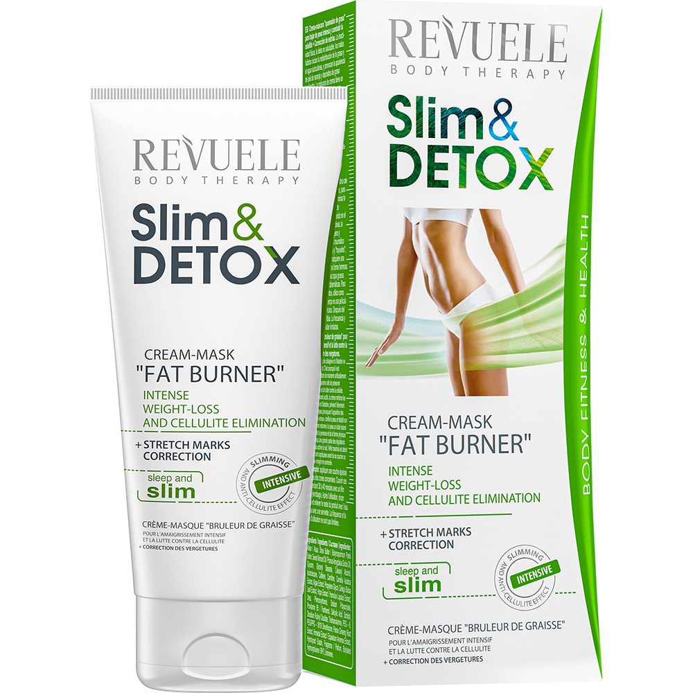 Crema cu efect de ardere a grasimilor REVUELE Slim&Detox, 200ml