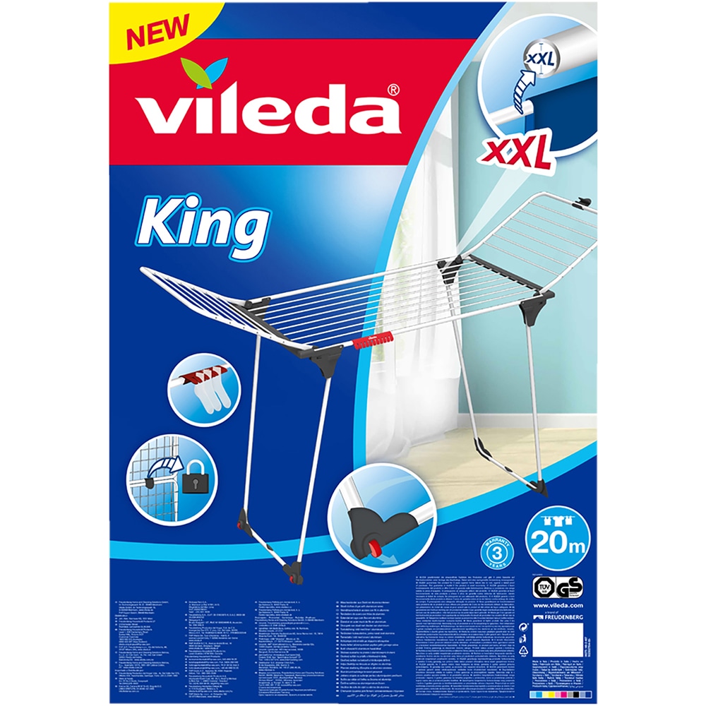 Uscator rufe VILEDA King 200, alb-negru