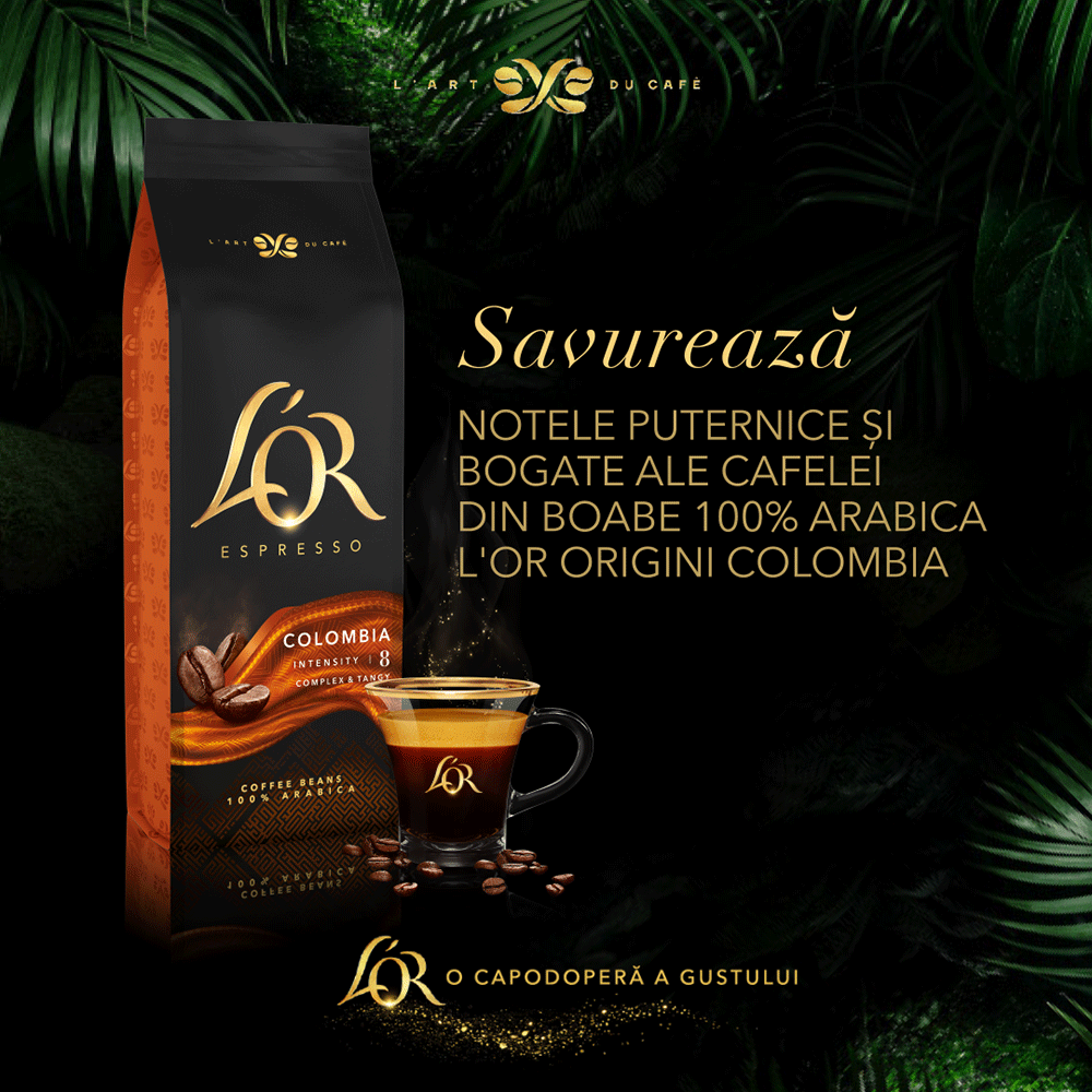 Cafea boabe L'OR Origins Columbia, 500g