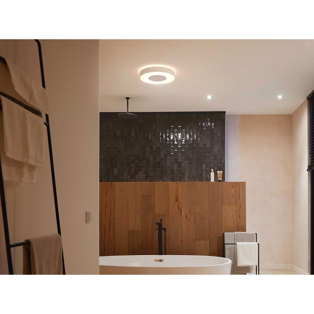 Plafoniera LED smart PHILIPS HUE Xamento, 52.5W, 3700lm, IP44, alb