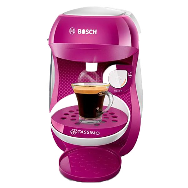 Espressor capsule BOSCH Tassimo Happy TAS1001, 0.7l, 1400W, roz-alb