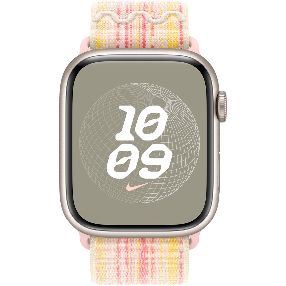 Bratara pentru APPLE Watch 45mm Nike Starlight/Pink Nike Sport Loop, MUJY3ZM/A