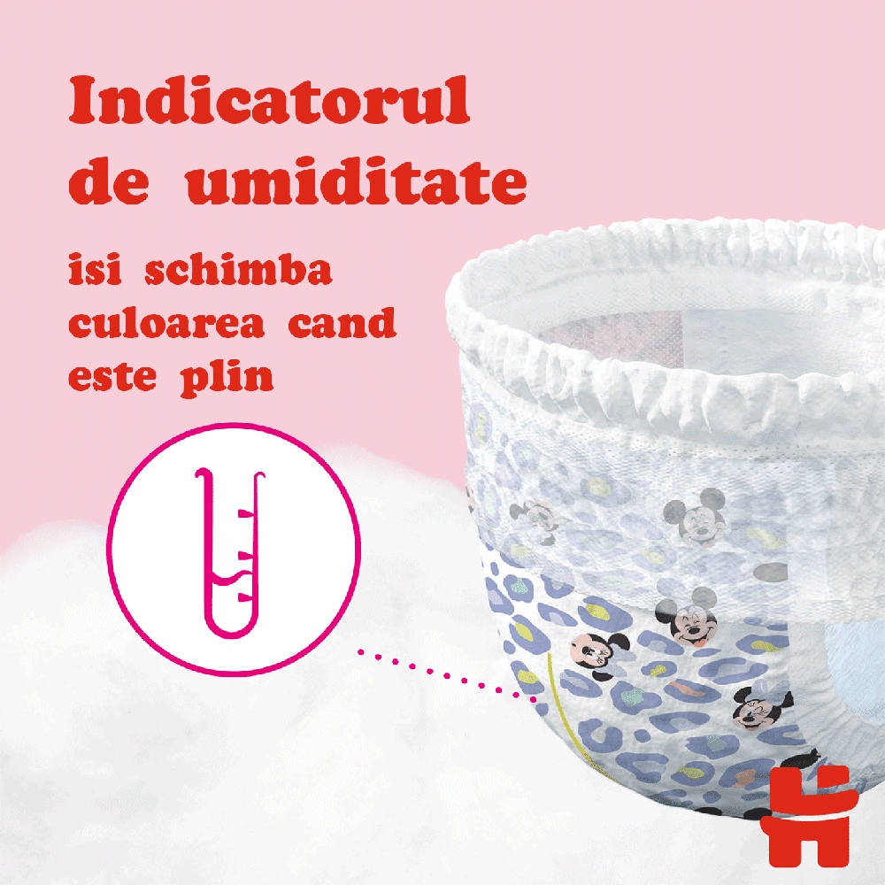 Scutece chilotel HUGGIES Mega nr 5, Fata, 12-17 kg, 48 buc