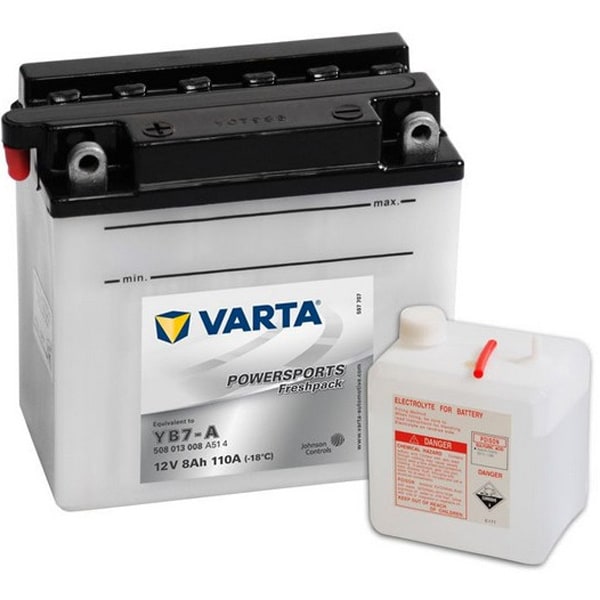 pale Pastor boot Baterie moto VARTA Powersports Freshpack 508013008, 12V, 8Ah, 110A