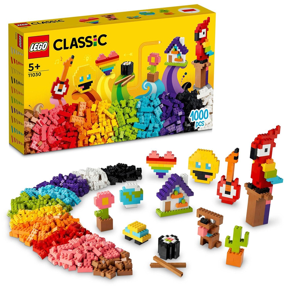 LEGO Classic: O multime de caramizi 11030, 5 ani+, 1000 piese