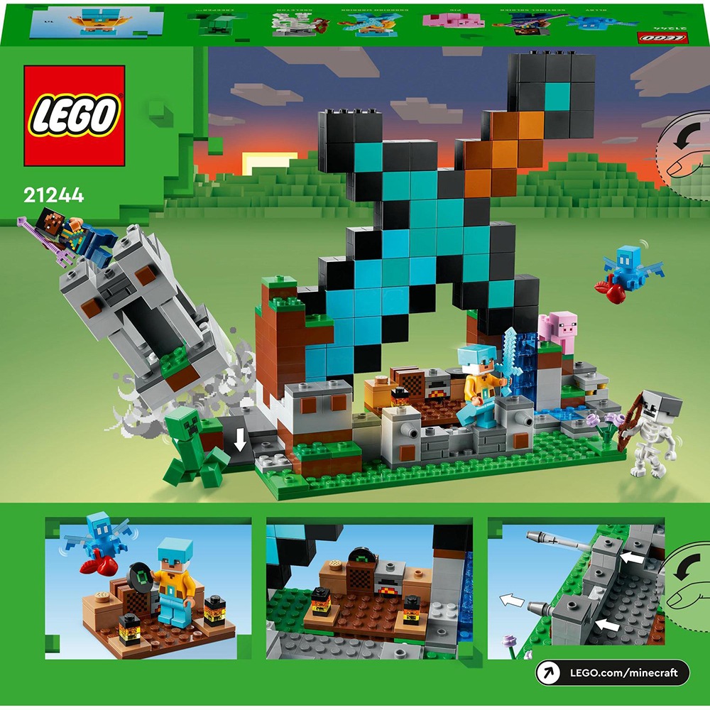 LEGO Minecraft: Avanpostul sabiei 21244, 8 ani+, 427 piese