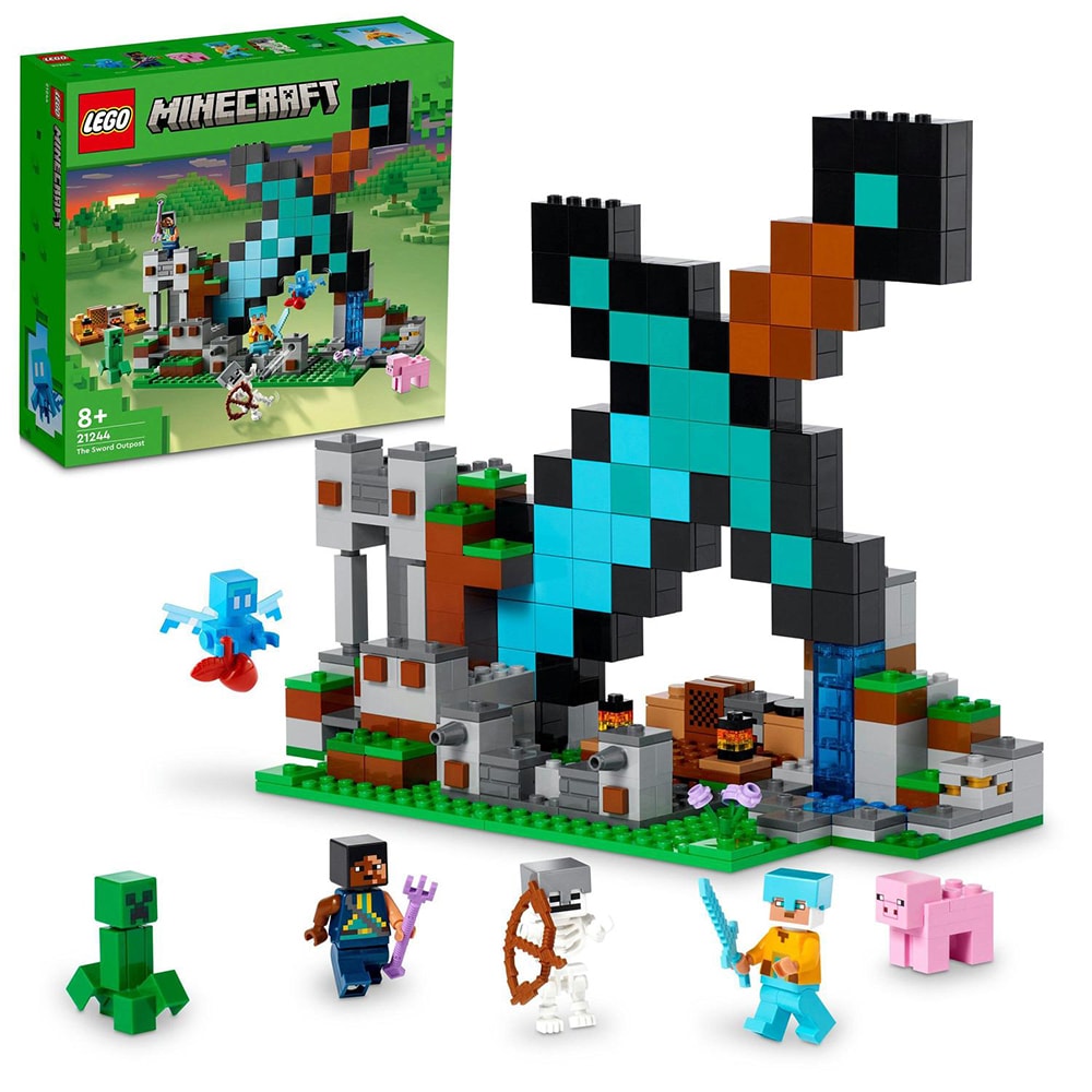 LEGO Minecraft: Avanpostul sabiei 21244, 8 ani+, 427 piese