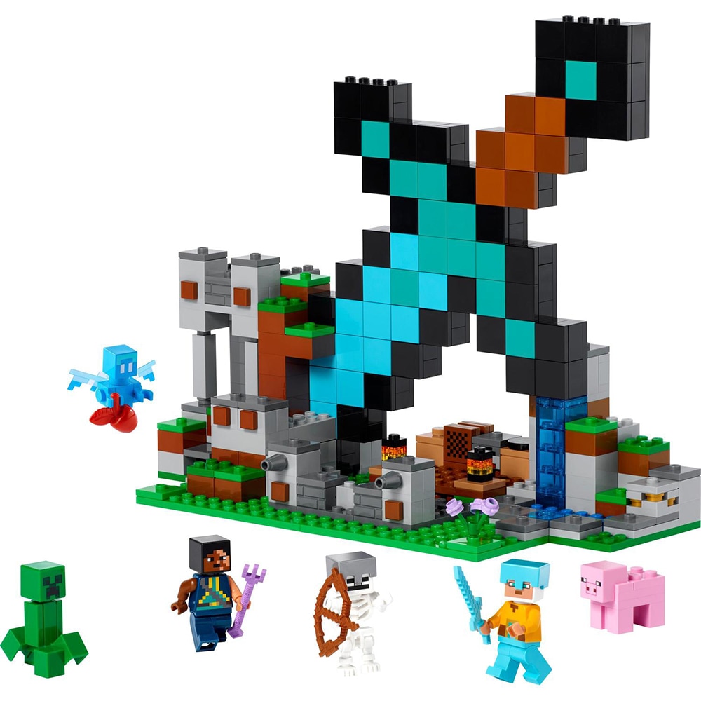LEGO Minecraft: Avanpostul sabiei 21244, 8 ani+, 427 piese