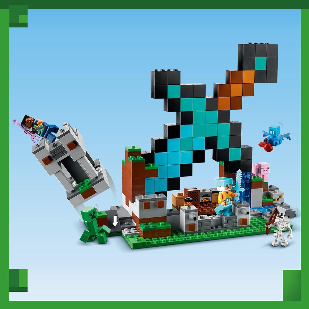LEGO Minecraft: Avanpostul sabiei 21244, 8 ani+, 427 piese