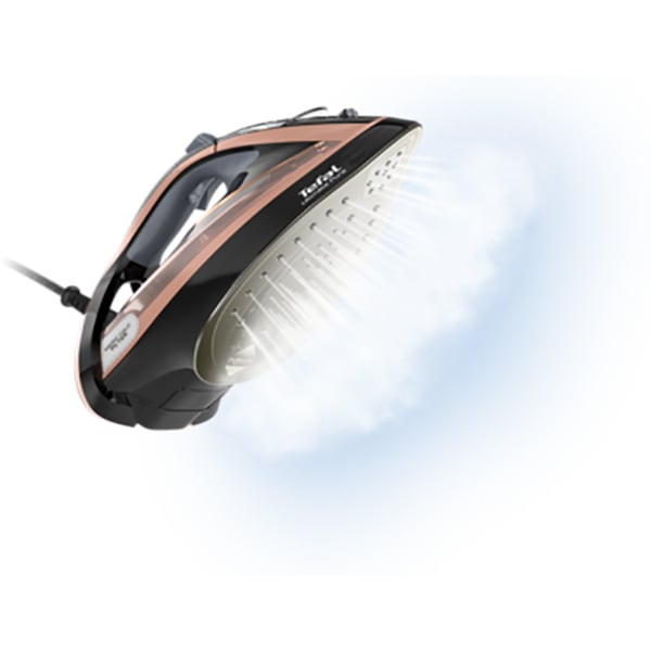 Fier de calcat TEFAL Ultimate Pure FV9845E0, 3200W, 260g/min, 350ml, talpa Durilium AirGlide, maro-negru 