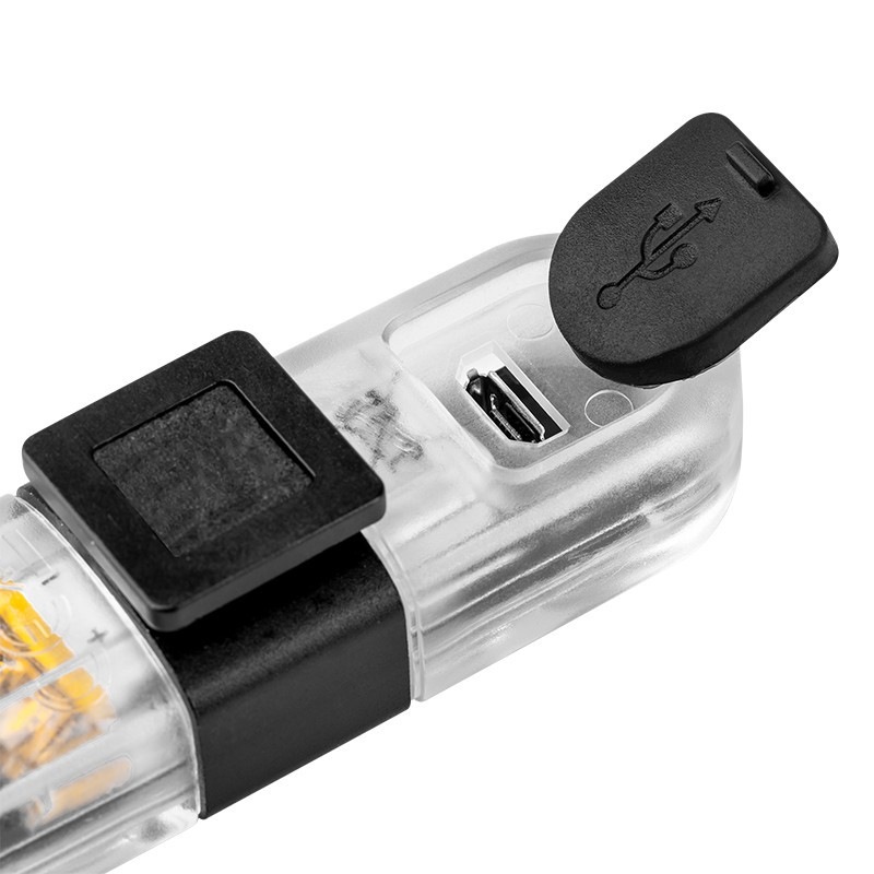 Set iluminat pentru bicicleta, fata+spate, USB