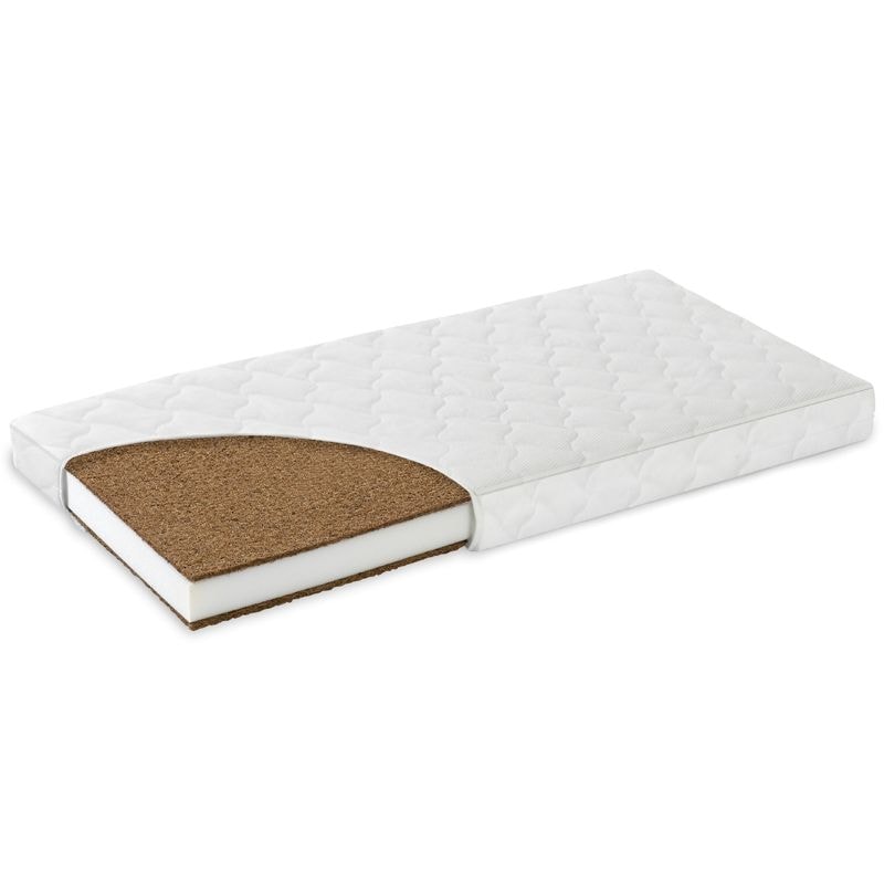 Saltea Patut Copii 120x60x8 cm trei straturi Cocos KOMFORT Husa  Detasabila, Lavabila, Antialergica,  Universul Copiilor