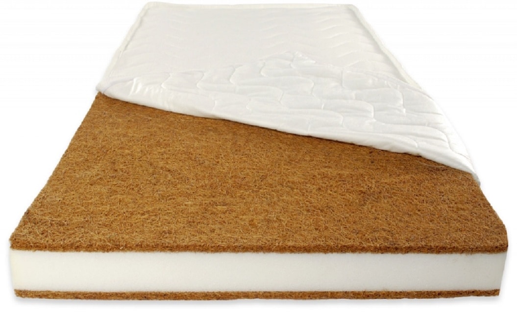 Saltea Patut Copii 120x60x8 cm trei straturi Cocos KOMFORT Husa  Detasabila, Lavabila, Antialergica,  Universul Copiilor