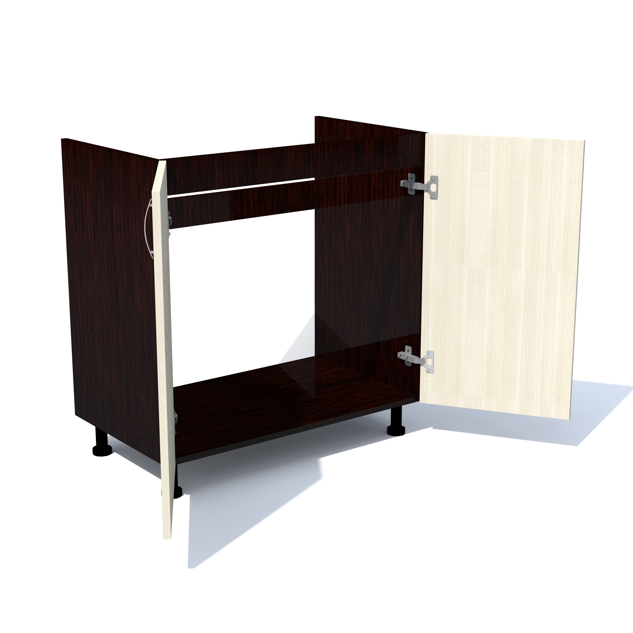 Corp inferior bucatarie Sofia, PAL, 80 x 50 x 82 cm, wenge
