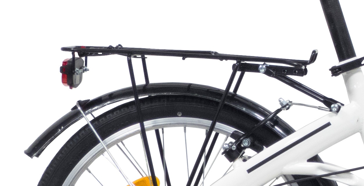 Bicicleta Pliabila 20" , Cadru Otel TY21 ,6 Viteze, Alb