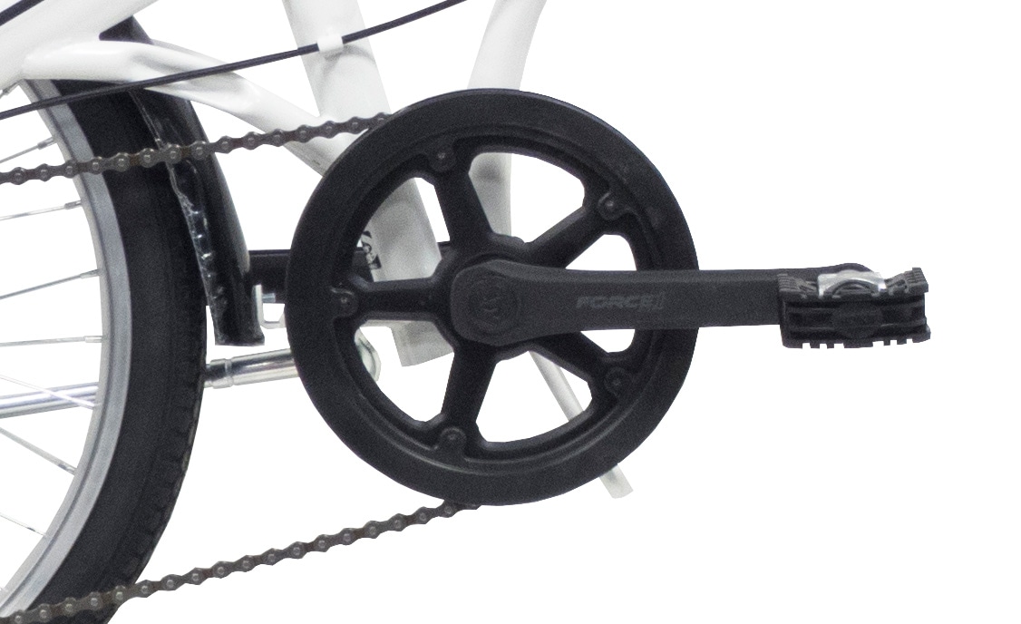 Bicicleta Pliabila 20" , Cadru Otel TY21 ,6 Viteze, Alb
