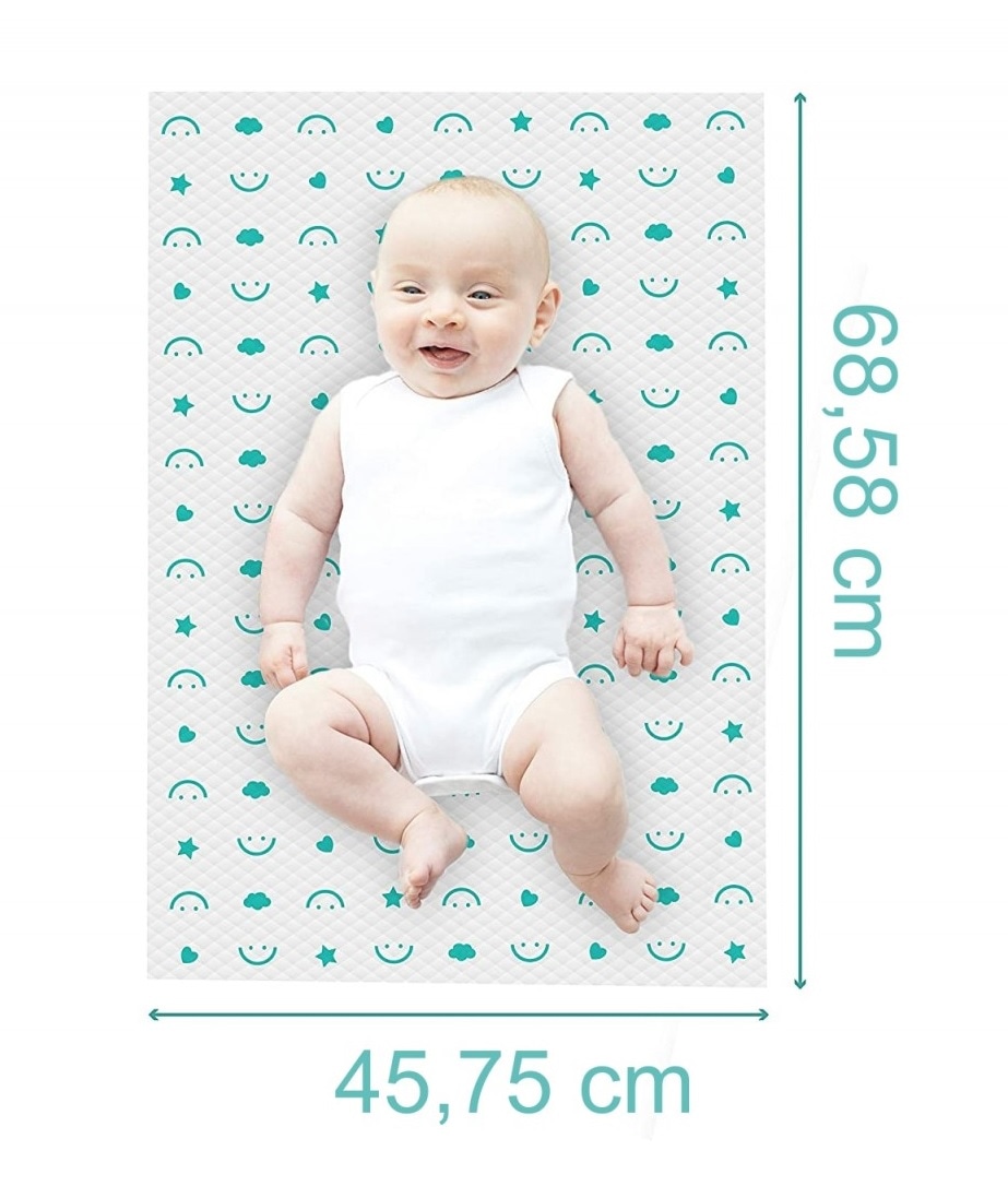 Aleze de unica folosinta pentru schimbarea scutecului Baby Works 46x68 cm, 10 bucati