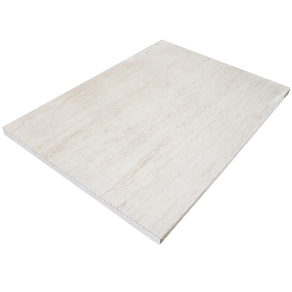 Dulap bucatarie Zebra, MDF, blat Travertin, 80 x 60 x 85 cm, rosu-wenge