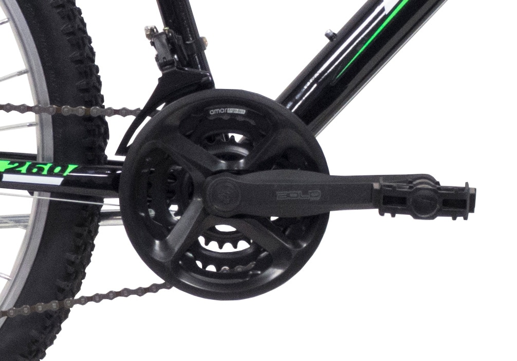 Bicicleta  MTB Oklahoma 26 Steel 18V 77214, Negru/Verde
