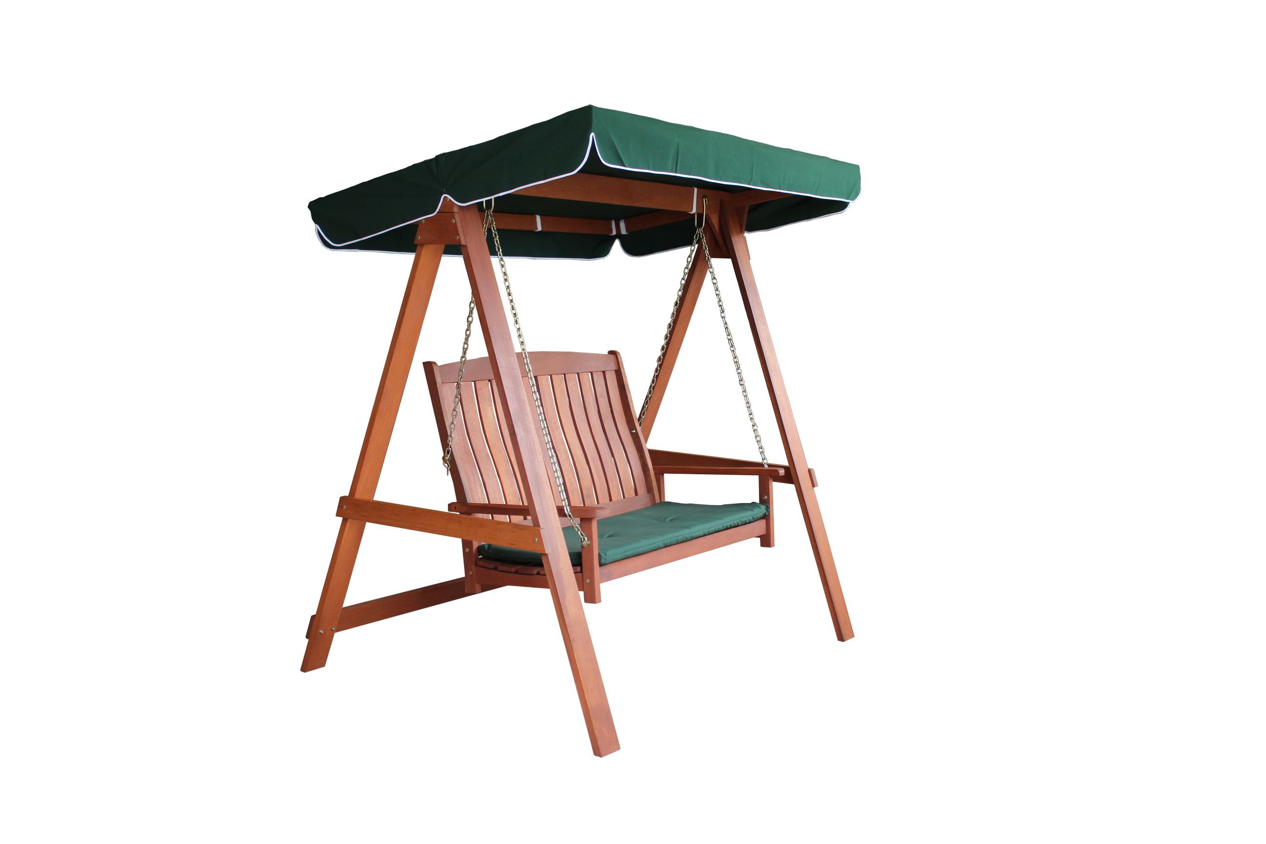 Balansoar lemn Sole, 2 locuri, perna inclusa, H178.5 x L166 x A117.5 cm