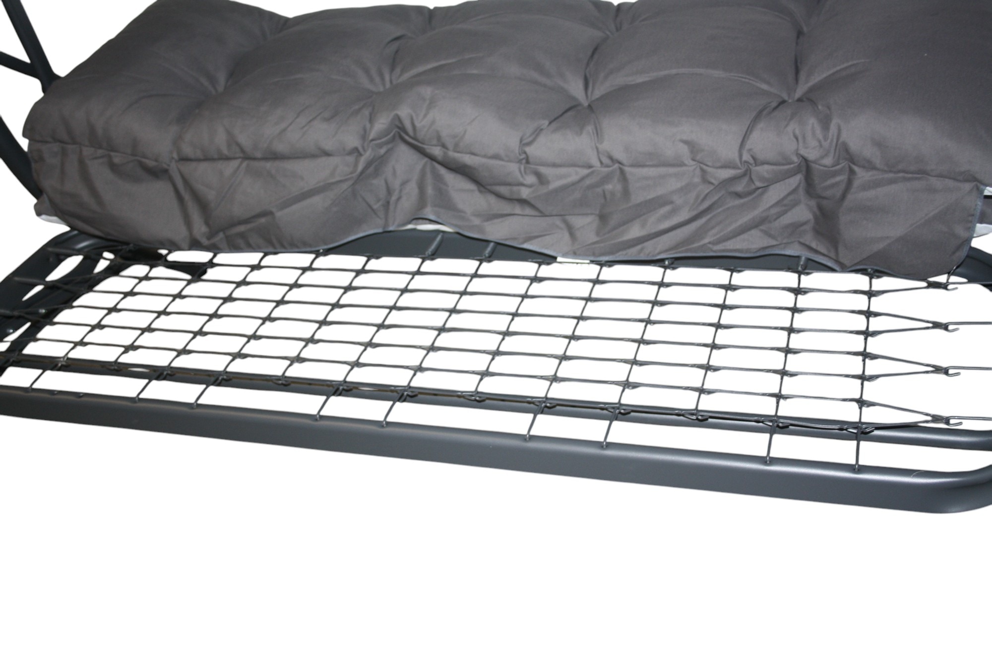 Balansoar de gradina cu functie pat, Diego, 208x126x173 cm, Structura otel, acoperis si perne incluse