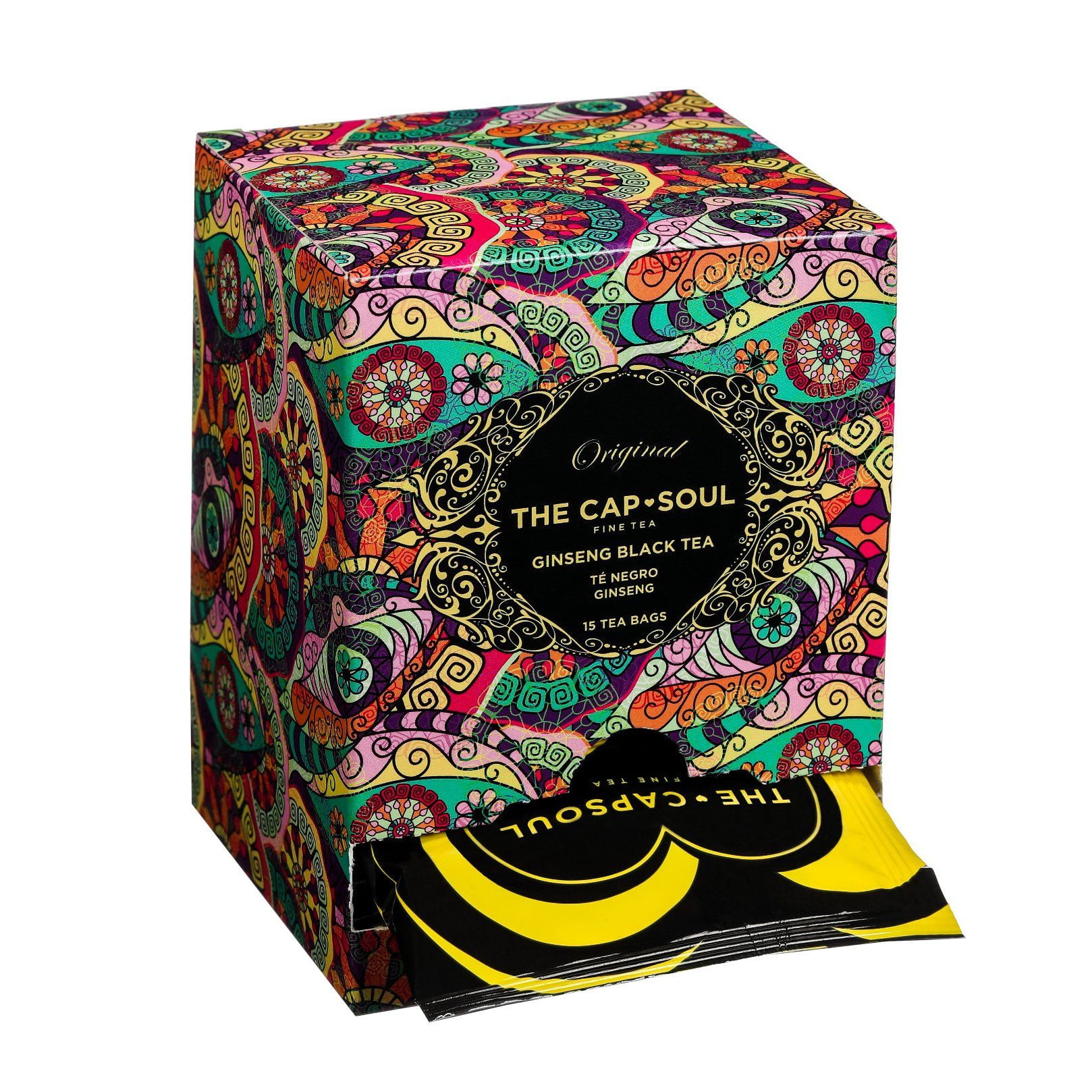 Ceai negru THE CAP SOUL Ginseng, 15 buc, 23g