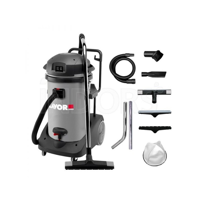 Aspirator de praf si lichide model Domus PR LAVOR, 2 motoare, putere 2400W, recipient colectare din Plastic, volum 78L