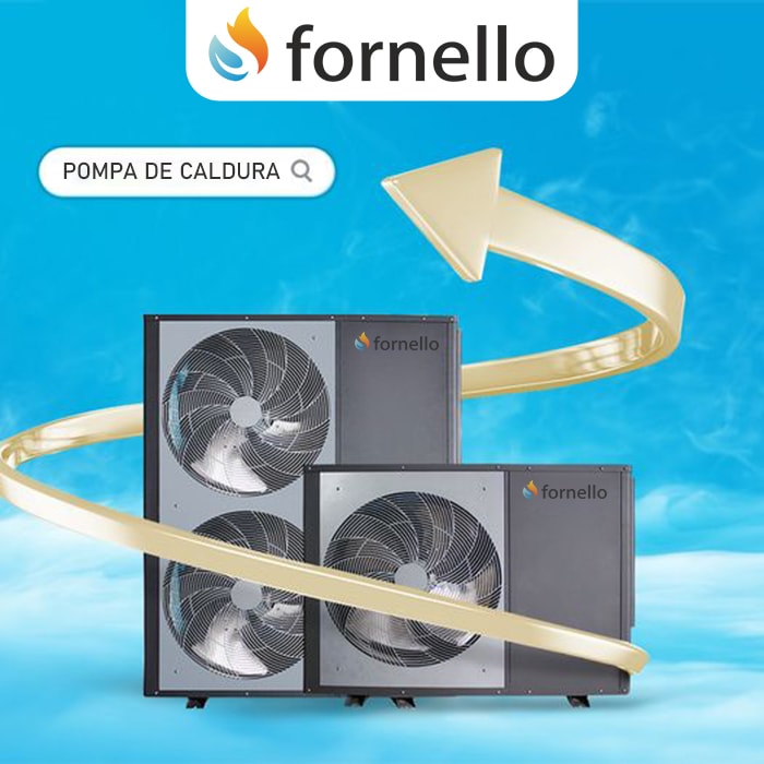Pompa de caldura aer-apa pentru incalzire si racire FORNELLO ECO Green CGK030V3L MONOBLOC 12 KW, Inverter R32 ERP A+++, compresor rotativ Panasonic, MONOFAZAT