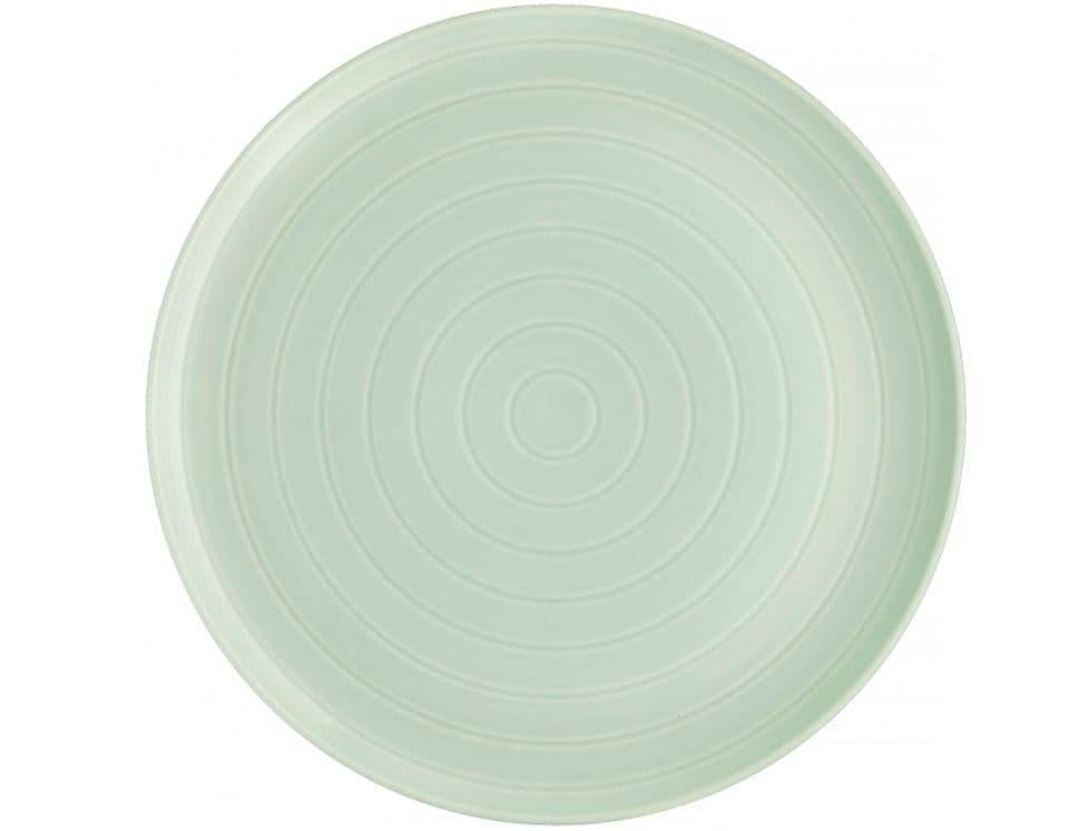 Farfurie plata 27cm, menta, portelan, AMBITION Piano